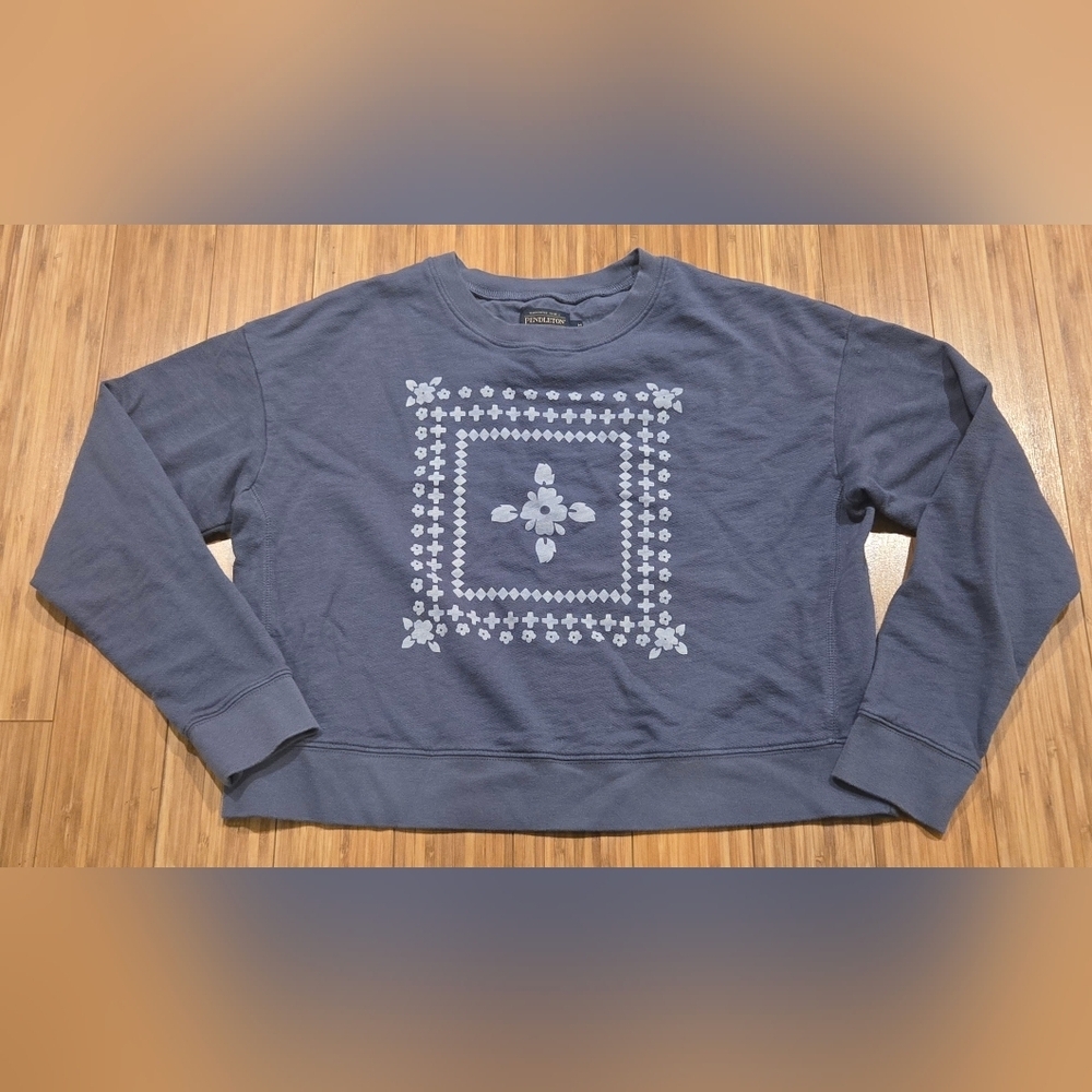 Pendleton Blue Graphic Sweatshirt